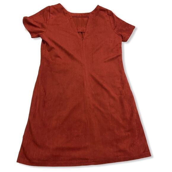 The Impeccable Pig Faux Suede Embroidered Dress - Picture 11 of 12